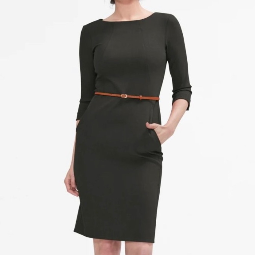 MM. LaFleur Etsuko Dress Dark Green Size 14